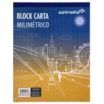 BLOCK CARTA PEGADO 50HS 0017 MILIMETRICO ESTRELLA