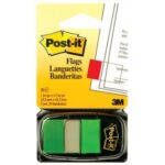 BANDERITAS VERDE 680-3 2.5X4.3CM C/50 POST-IT