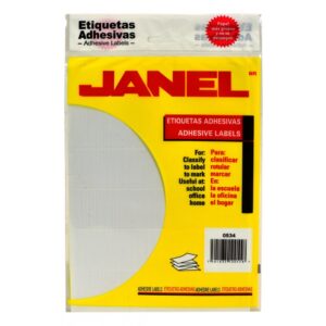 ETIQUETAS ADHES SOBRE 21 C/2484 05X34MM BCA JANEL