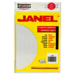 ETIQUETAS ADHES SOBRE 22 C/1800 13X19MM BCA JANEL