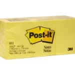 BLOCK POST-IT 653 1.5X2 AMARILLO C/12 C/100HS 3M