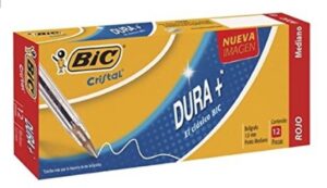 BOLIGRAFO DURA+ P/M 1.0MM ROJO M-250 BIC CAJA/12