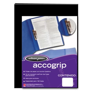 CARPETA ACCOGRIP P0972 OFICIO NEGRO C/4 ACCO