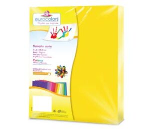 PAPEL BOND CTA C/100 EC0002 AMARILLO EUROCOLORS