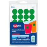 ETIQUETA REDONDA 3/4″ 2105 VERDE C/1008 AVERY