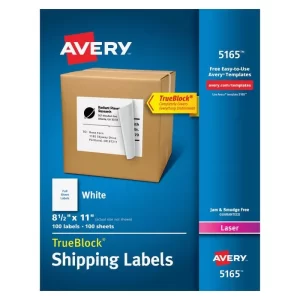 ETIQUETA LASER BCO 5165 8 1/2 X 11" C/100 AVERY