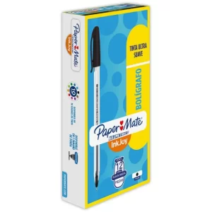 BOLIGRAFO KILOMETRICO 100 P/M 1.0MM NEGRO PAPER MATE CAJA/12