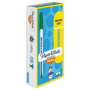 BOLIGRAFO KILOMETRICO 100 P/M 1.0MM VERDE PAPER MATE CAJA/12
