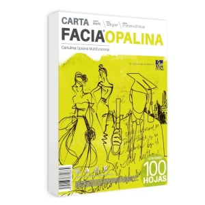 CARTULINA OPALINA CTA C/100 MARFIL 225GR FACIA