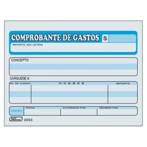 BLOCK COMPROBANTE GASTOS 2053 1/4 C/3 50HS PRINTAFORM