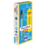 BOLIGRAFO KILOMETRICO 100RT RETR P/M 1.0MM NEGRO C/12 PAPER MATE