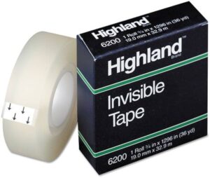 CINTA AHDE 6200 INVISIBLE 19X32.9 HIGHLAND