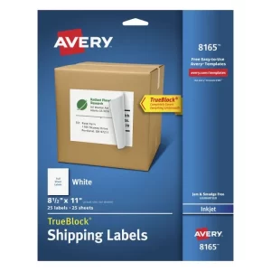 ETIQUETA INKJET BCO 8165 21.6 X 27.9 AVERY