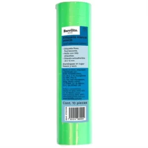ETIQUETA EN ROLLO VERDE ET2212V C/10 BARRILITO