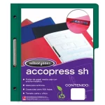 CARPETA ACCOPRESS M/C P1315 OFICIO VERDE OBS C/10 ACCO