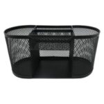 ORGANIZADOR ESCRITORIO MESH NEGRO OVAL 5 SEC NE-174 NEXTEP