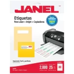 ETIQUETA LAS/INK BCO J5267 1/2 X 1 3/4″ 25H/2000 JANEL