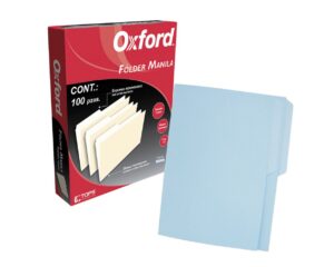 FOLDER CARTA AZUL C/100 OXFORD