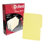 FOLDER CARTA AMARILLO C/100 OXFORD