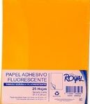 ADHESIVO FLUOR NARANJA CARTA C/25 DIMASA