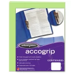 CARPETA ACCOGRIP P0966 CARTA VERDE CLARO C/4 ACCO