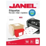 ETIQUETA LAS/INK BCO J5164 3 1/2 X 4″ 25H/150 JANEL
