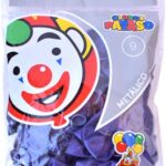 GLOBO METALICO BOLSA C/50 #9 MORADO PAYASO