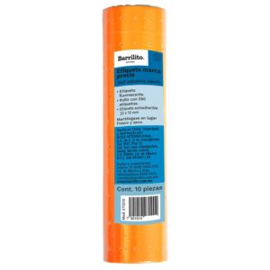 ETIQUETA EN ROLLO NARANJA ET2212 C/10 BARRILITO