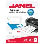 ETIQUETA LAS/INK BCO J5262 1 1/3 X 4″ 25H/350 JANEL