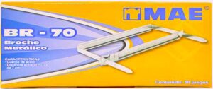 BROCHES CAJA C/50 7 CMS BR-70 MAE