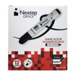 MARCADOR P/PIZARR CINCEL NE-082N NEGRO C/12 NEXTEP