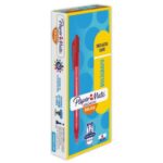 BOLIGRAFO KILOMETRICO 100RT RETR P/M 1.0MM ROJO C/12 PAPER MATE