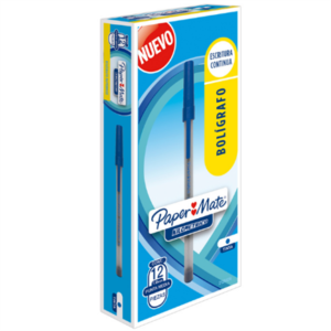 BOLIGRAFO KILOMETRICO ECON P/M 1.0MM AZUL 2129424 PAPER MATE CAJA/12