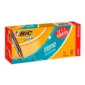BOLIGRAFO INTENSO 1.6MM ROJO 939689 BIC CAJA/12
