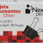 SUJETA DOCUMENTOS NE-153 C/12 19MM CHICO NEXTEP