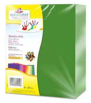 PAPEL BOND CTA C/500 EC1042 VERDE BANDERA EUROCOLORS