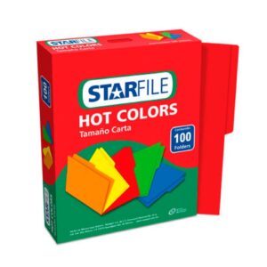 FOLDER HOT COLORS CTA PH0028 ROJO C/100 STARFILE