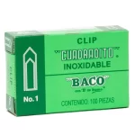 CLIP CUADRADITO C/100 1 BACO