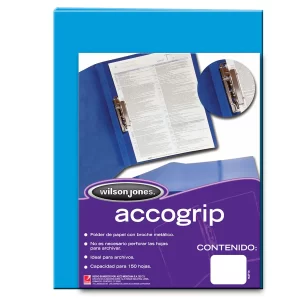CARPETA ACCOGRIP P0976 OFICIO AZUL CLARO C/4 ACCO