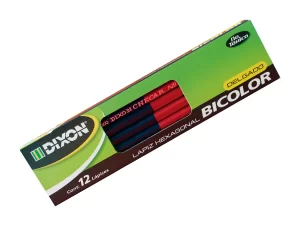 LAPIZ BICOLOR HEXAGONAL 2566 DELGADO DIXON CAJA/12