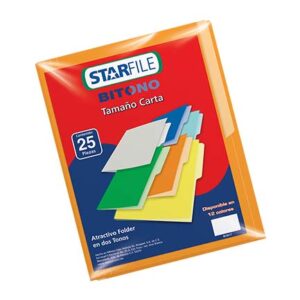 FOLDER BITONO CTA PH0080 NARANJA C/25 STARFILE