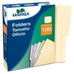 FOLDER OFICIO CREMA C/100 PC0002 MAPASA