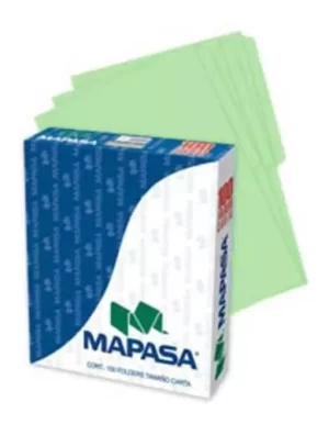 FOLDER CARTA VERDE C/100 PV0001 MAPASA