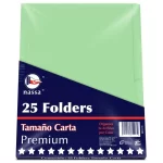 FOLDER CARTA VERDE C/25 NASSA