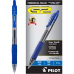 BOLIGRAFO G2-7 GEL RETR GRIP P/F 0.07MM AZUL PILOT CAJA/12
